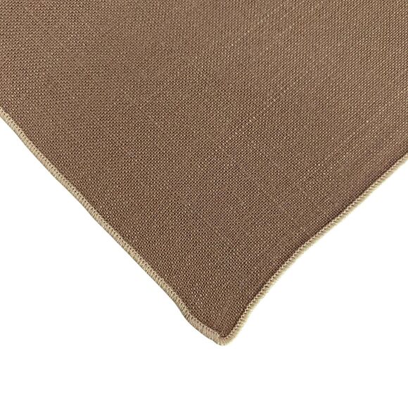 Lot of 4 Cloth Napkins Taupe 11" x 10-1/2" Solid Pattern Dining Luncheon - Picture 3 of 4